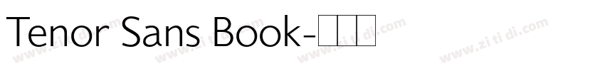Tenor Sans Book字体转换